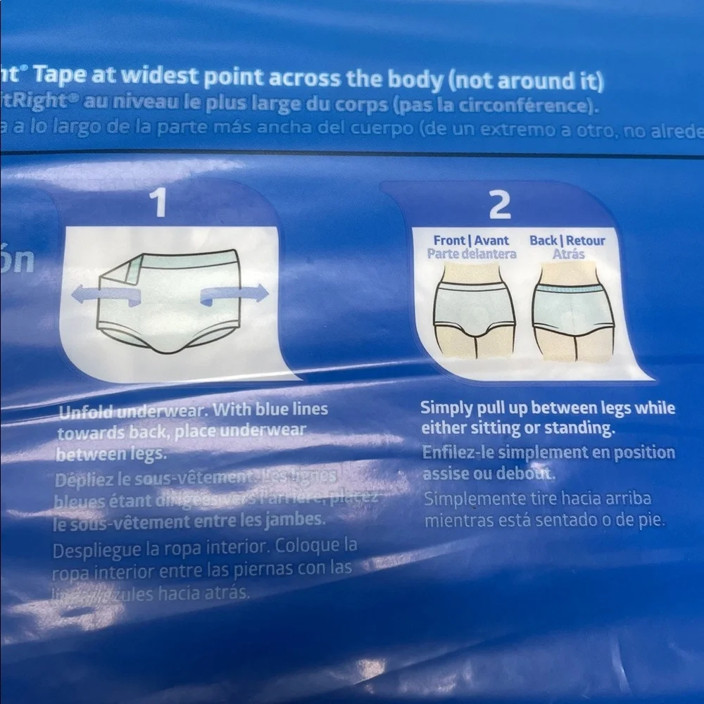 NEW FitRight Ultra Unisex Underwear - 2XL 20 pairs Motion Flex, ChannelWick
